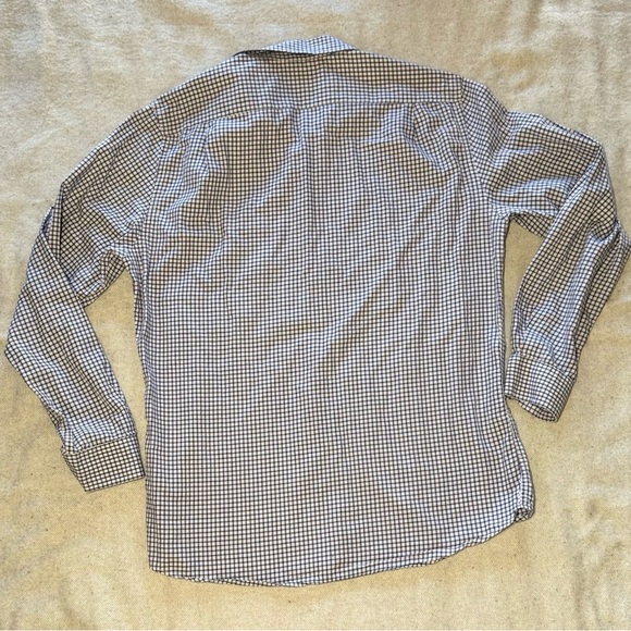 Rodd & Gunn Shirt Men's Sz Large Italian, cotton Long Sleeve white and blue - Picture 8 of 8